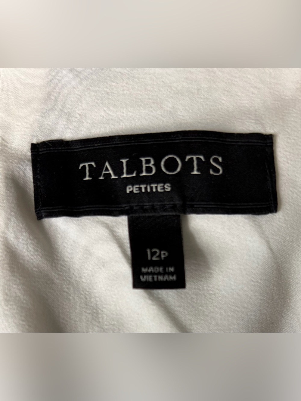 Talbots Petites Black/Blue/White Striped Lace-Trim Skirt Office Preppy Sz 12P - Picture 3 of 7